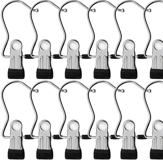 En stock envío gratuito clip de ropa de inmersión de plástico clip de calcetines clip engrosado antideslizante clip de tres palabras clip de acero inoxidable galvanoplastia multifuncional al por mayor