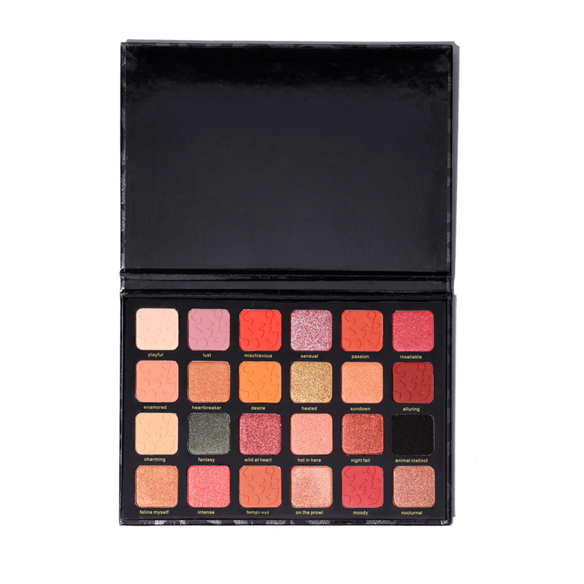 Cross-border bestseller MAFFICK 24-color leopard print eyeshadow palette, chameleon pearlescent matte makeup effect undefined