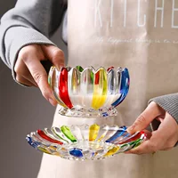 Стеклянная посуда для стола, изысканный набор, европейский стиль, для салонов красоты