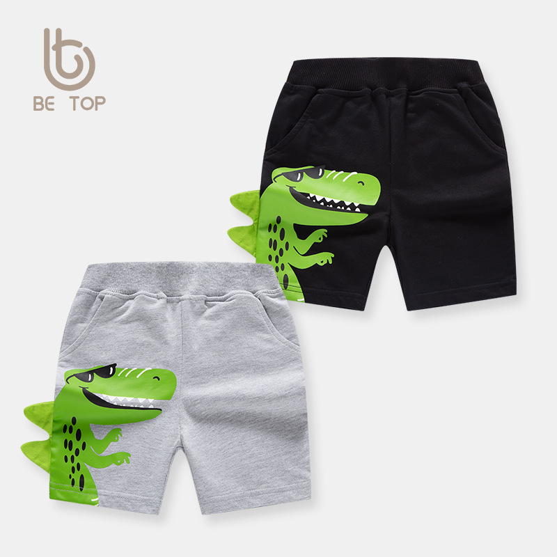 2024 nuevos pantalones cortos para niños dibujos animados dinosaurio niños quinto Pantalones deportivos verano ropa para niños al por mayor entrega de una pieza image 3
