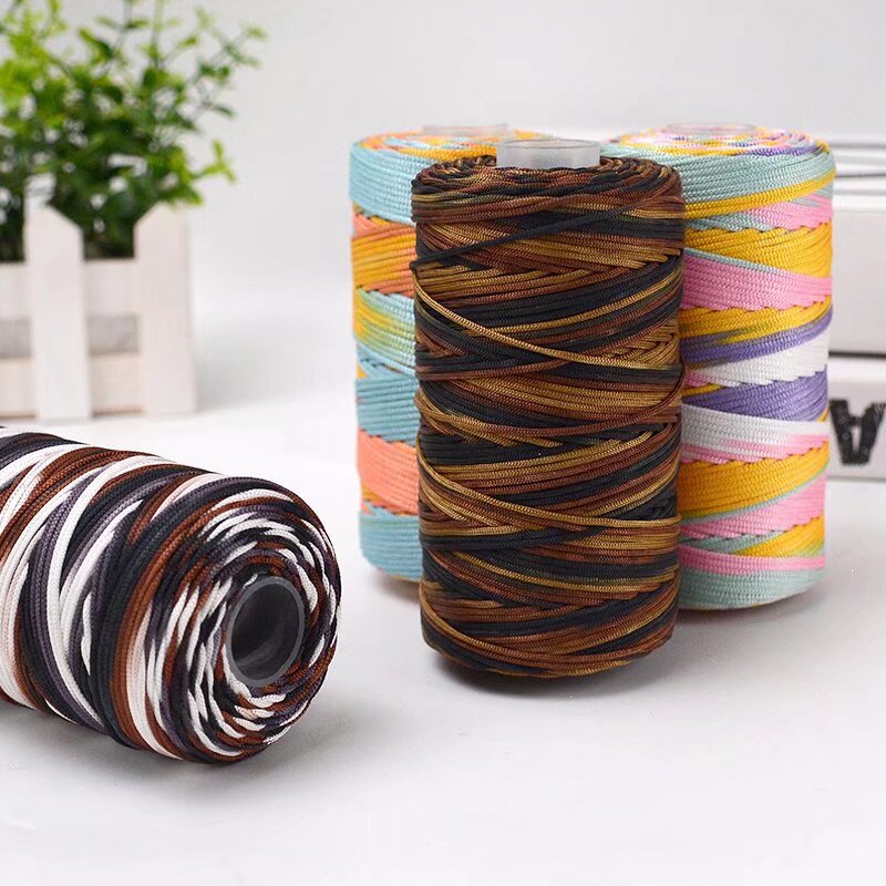 细丝光冰麻中粗毛线团手工diy凉鞋夏凉帽材料线手编线团香肠线团