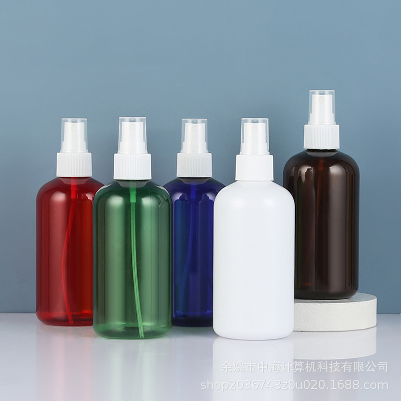 220ML毫升圆肩矮胖喷雾瓶化妆补水小喷瓶PET塑料瓶9