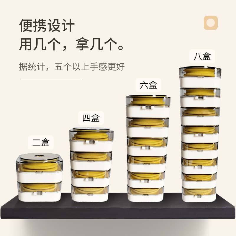 盤老闆主線盒軸批發專用透明硅膠連盤廠家 魔術線組盒摺疊空盒2軸