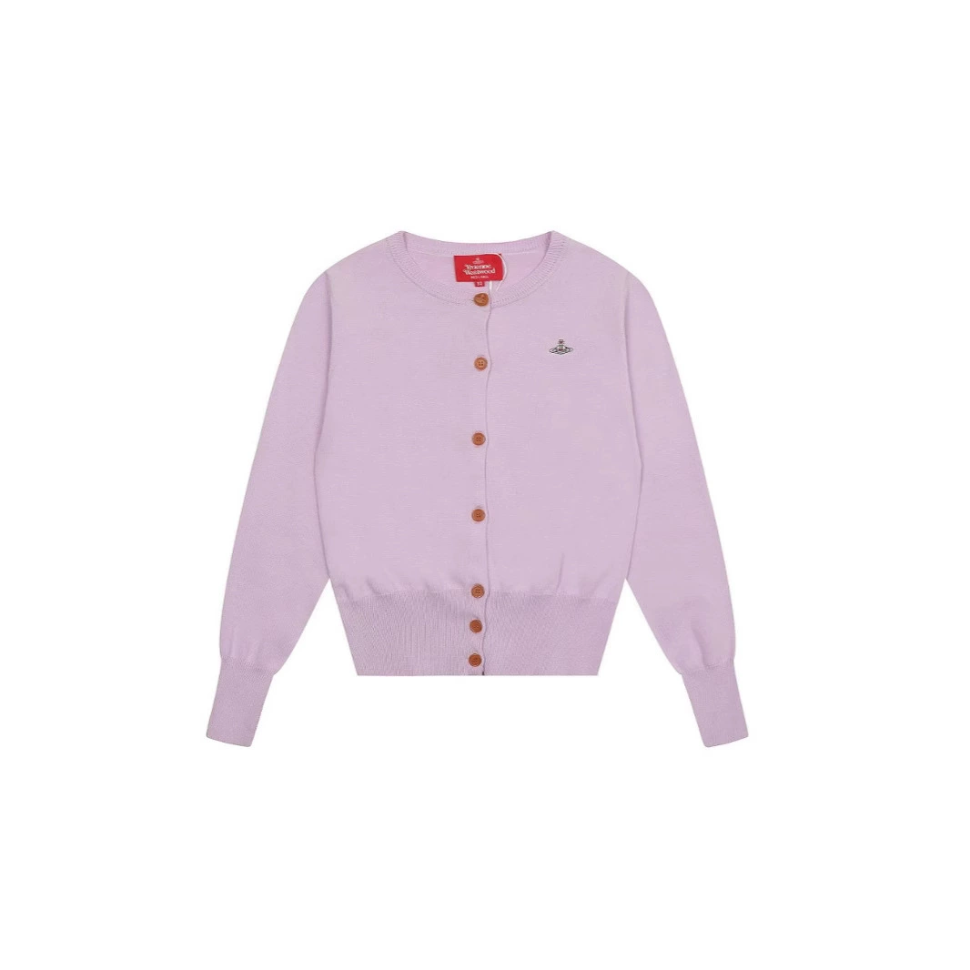Классический вязаный свитер Vivienne Westwood, несёт королевское имя, шерстяной кардиган-жакет, трендовый