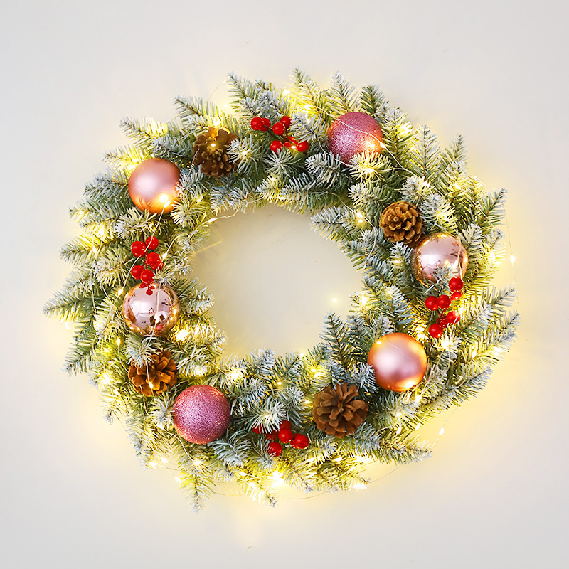 Amazon popular guirnalda de Navidad ratán 40/50/60cm decoración de Navidad Garland decoración escena diseño