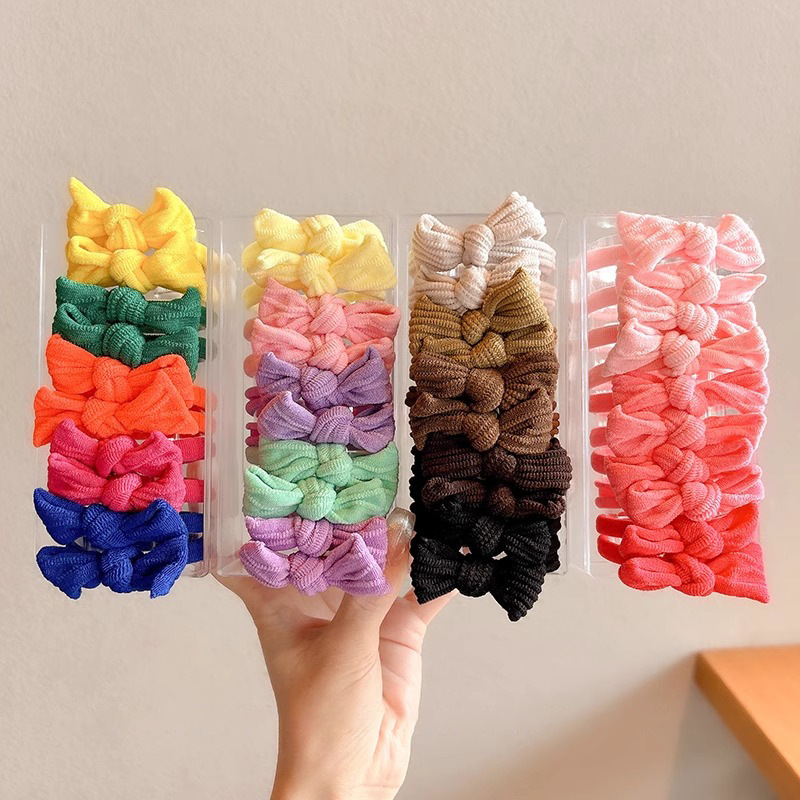 Color otoño y invierno oso anillo de cabello simple de alta calidad cuerdas de cabello de alta elasticidad no es fácil romper cabello grueso adornos de cabello