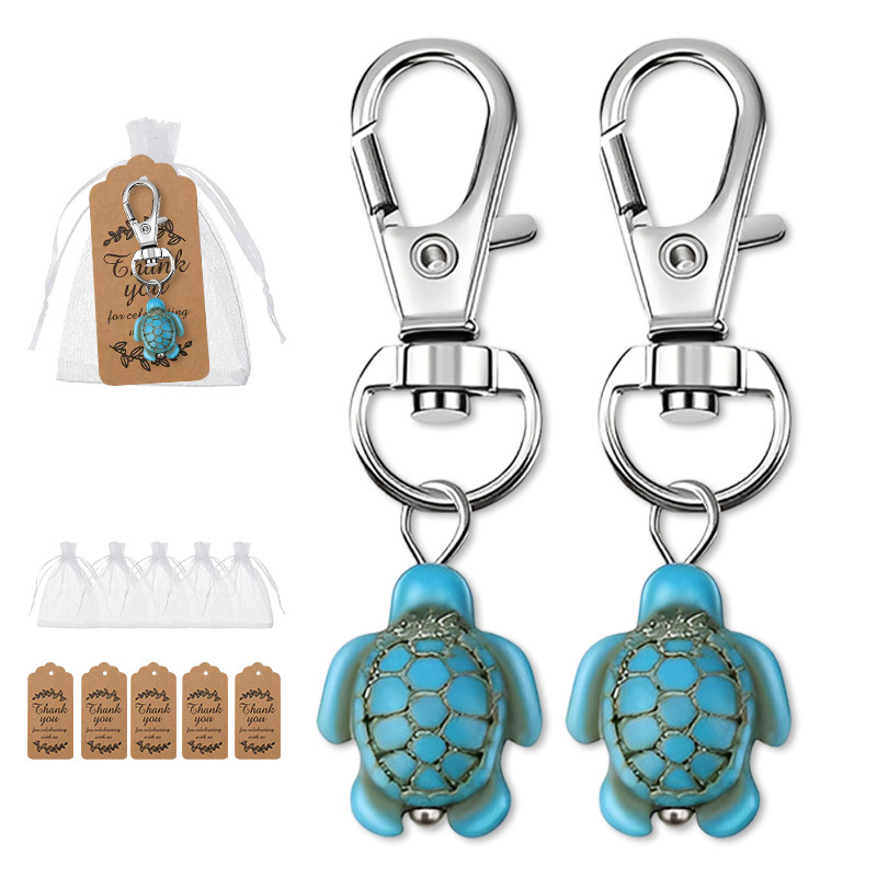 New Amazon Travel Lucky Turtle Keychain Inspirational Employee Thank You Good Luck Colleague Small Gift