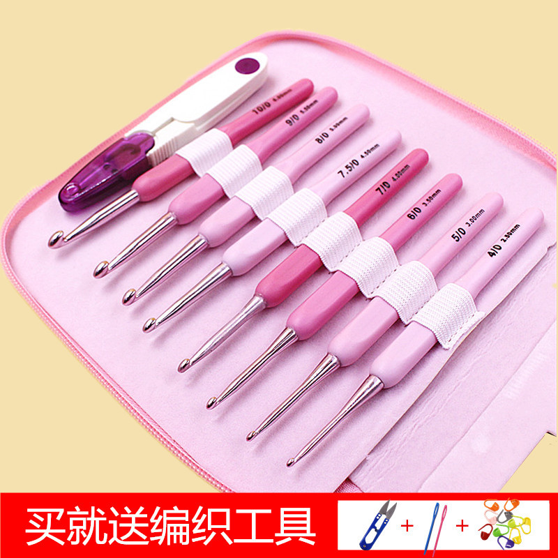 hook crochet tool full suit handmade soft handle sweater woven bag handmade crochet diy material bag