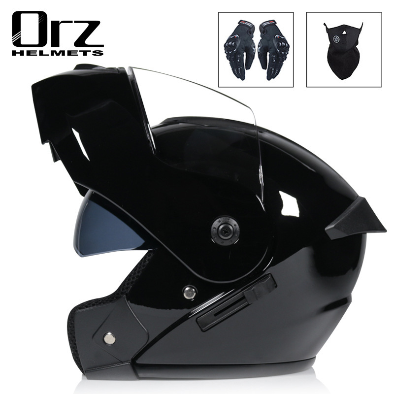 ORZ Casco de coche eléctrico Casco completo gris para hombres y mujeres Casco completo Casco pequeño Casco de cuatro estaciones Casco completo sin motocicleta