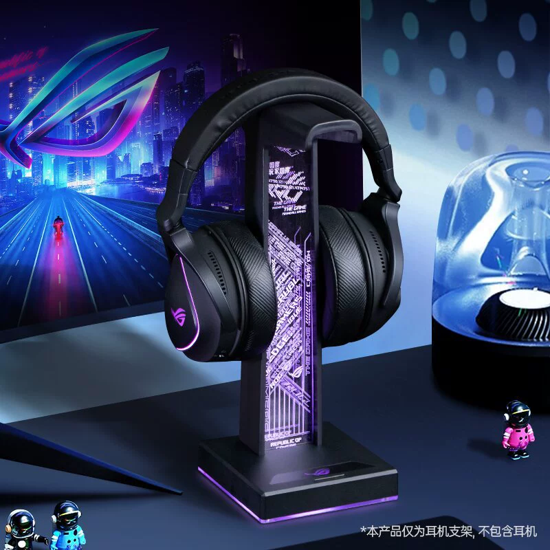Modgo подходит для подставки для наушников ROG, RGB-подсветка, атмосферный светильник, держатель для наушников, встроенная док-станция USBHUB