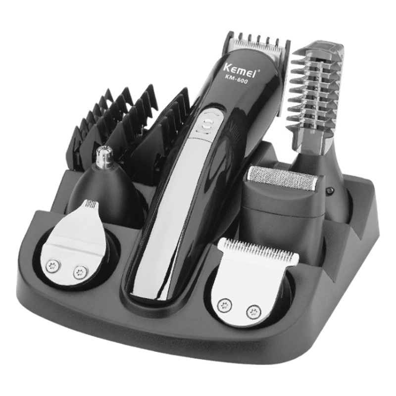 Cortadora de pelo Kemei/Kemei, recortadora de vello nasal, cuchilla multifuncional, juego lavable, cortadora eléctrica seis en uno