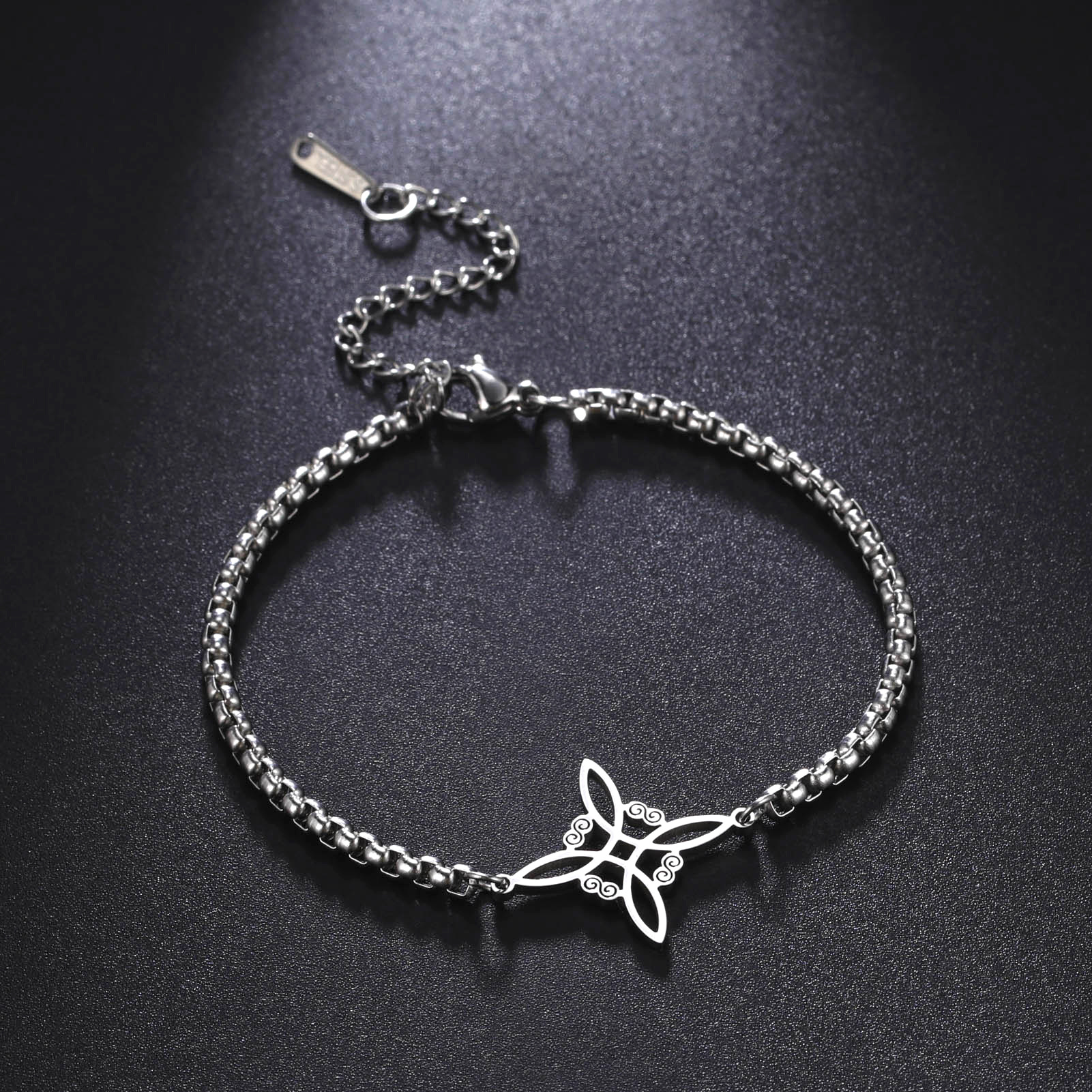 Plating Design Simple Style Classic Style Solid Color 304 Stainless Steel Bracelets In Bulk