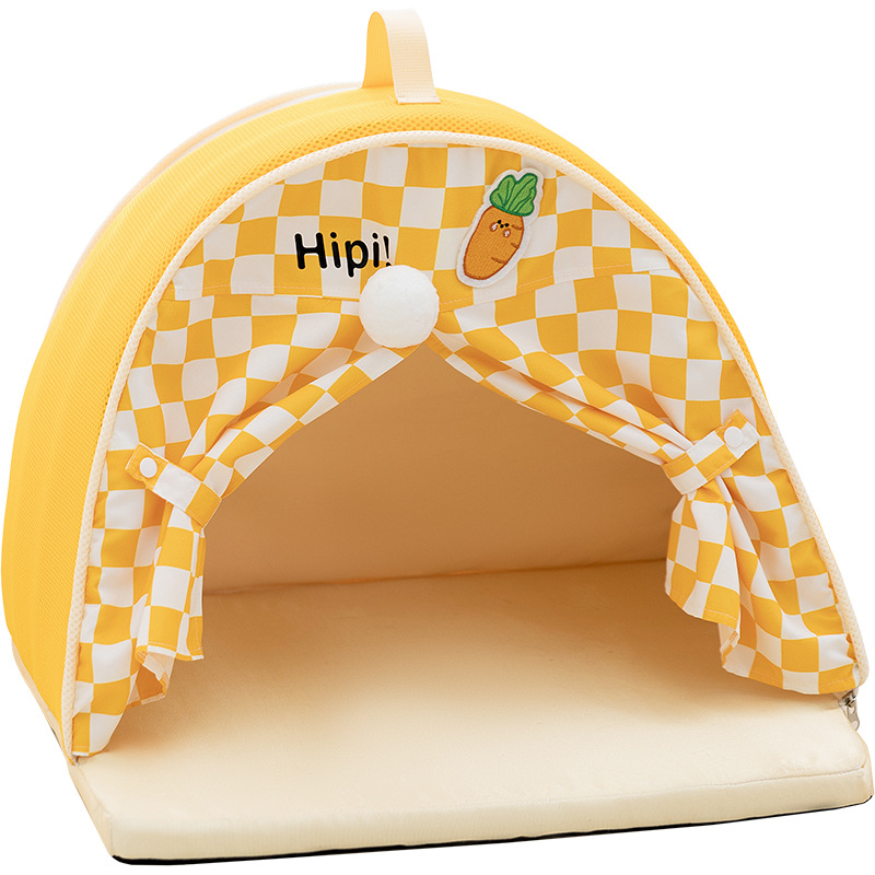 Gato Primavera Verano Transpirable y fresco Verano Carpa curva Nido para gatos Cacería para perros pequeños y medianos Cacería para perros Productos para nidos para mascotas