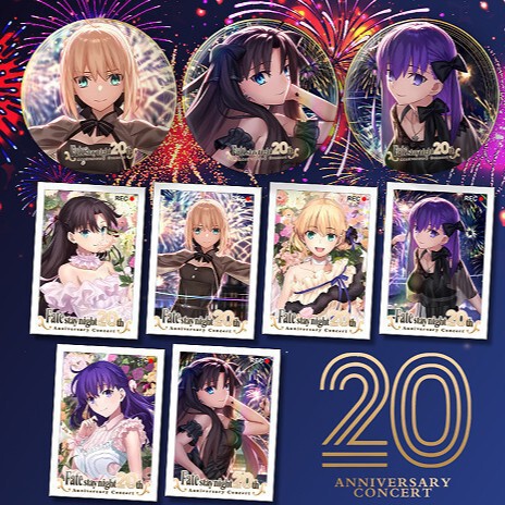Fate Stay Night 20Th Anniversary Concert Badge, Dress, Polaroid Fate Stay Night 20Th Anniversary Concert Badge, Dress, Polaroid