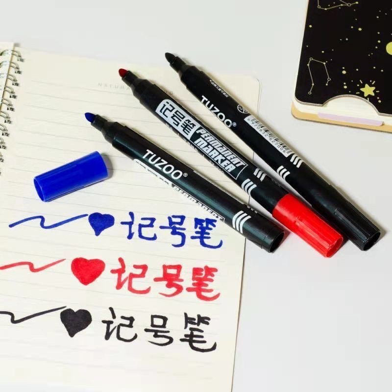 Marker wholesale oily big head pen water thick head Gou line Pen red blue black marker pen student whiteboard pen