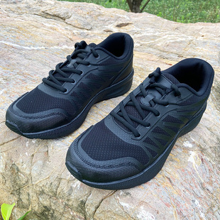 New Ultra-Light High-Elastic Mesh Shoes Fire Training Shoes Men's Outdoor Black Lightweight Running Physical Training Sports Shoes