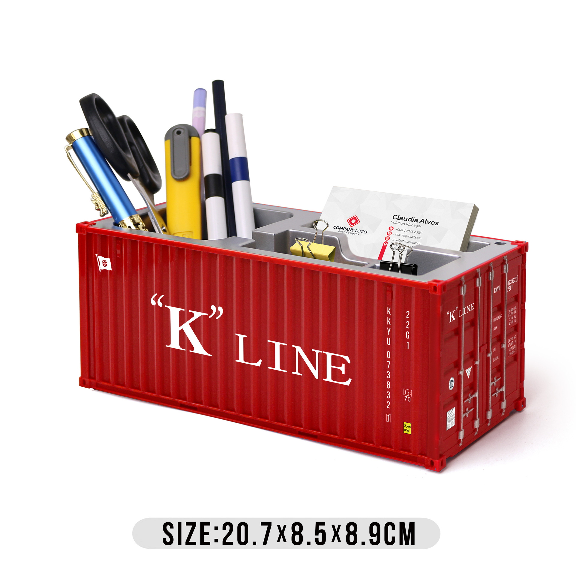 Caja de tarjetas de visita de lápiz Kline