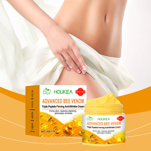 HOUKEA Bee Venom Body Firming Cream Highlights Figure Curve Tightening Care Skin Lazy Daily Care