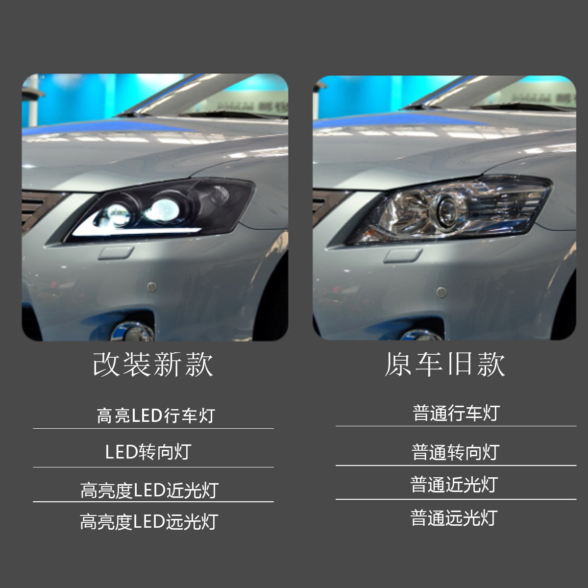 Se aplica al 06 - 14 modelo Toyota Camry conjunto de faro renovado lente LED faro diurno luz de dirección de flujo