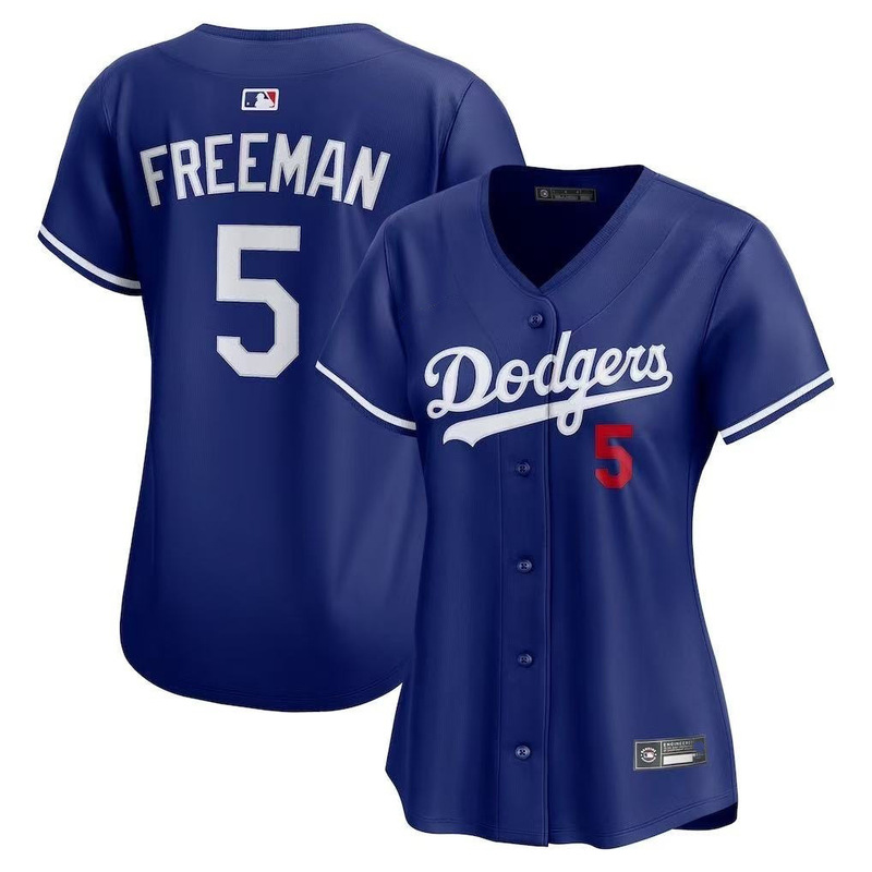 2026 New European and American Mlb American Baseball Jersey Embroidered Baseball Jersey Short-Sleeve Dodgers Women's Clothing Foreign Trade In-Stock