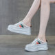 Mesh White Shoes Women's Genuine Leather 2025 Summer New Arrival Lightweight All-Match Small Thick Slippers with Unheeled Sneakers