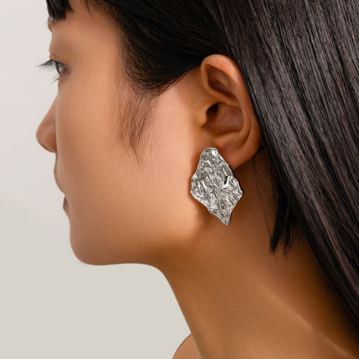 12g Weight Steel needle Ear Needle Material Drop Earrings, Ear Studs Classification 1 Pair Quantity Party, Street Occasion Alloy Material Geometric Pattern Women's Gender Polished Finish Plating Design Exaggerated, Punk Style 1 Pair Exaggerated Punk Geometric Plating Alloy Drop Earrings Ear Studs 71