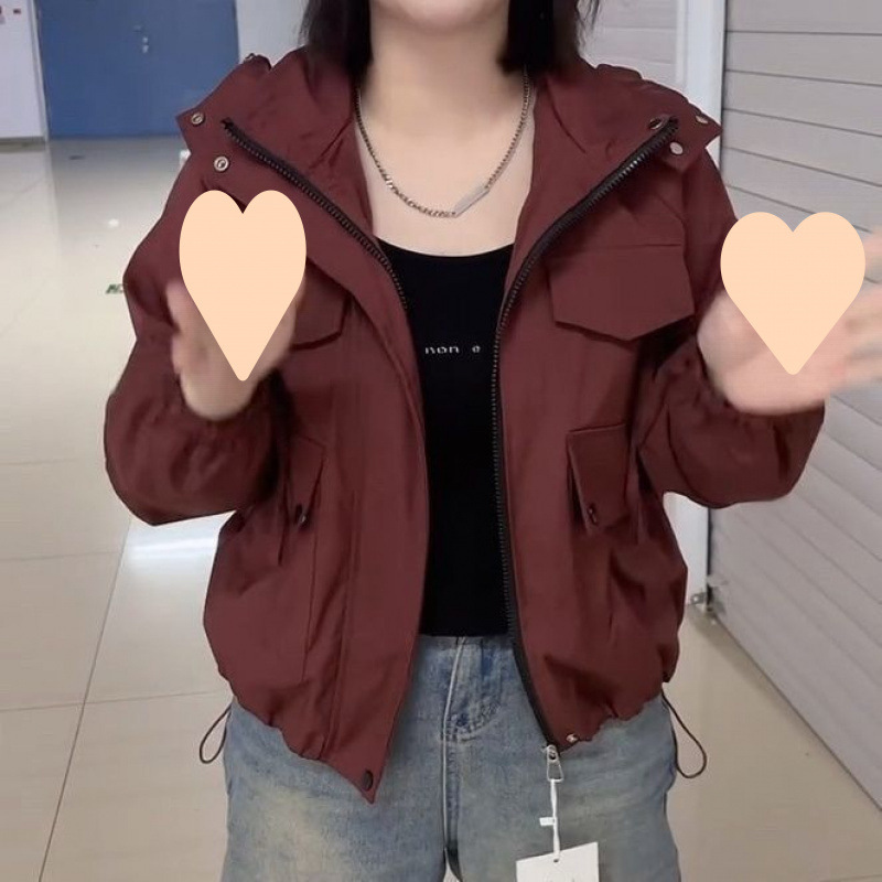 夹棉加厚冲锋衣外套女2024秋冬小个子休闲百搭高级感夹克短外套潮|undefined