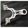 Slingshot stainless steel, powerful precise monster, professional screw with flat rubber bands