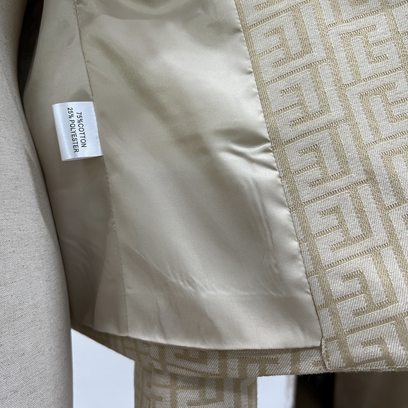 Chaqueta Blazer Ajustada para Mujer 21249 de Algodón Jacquard