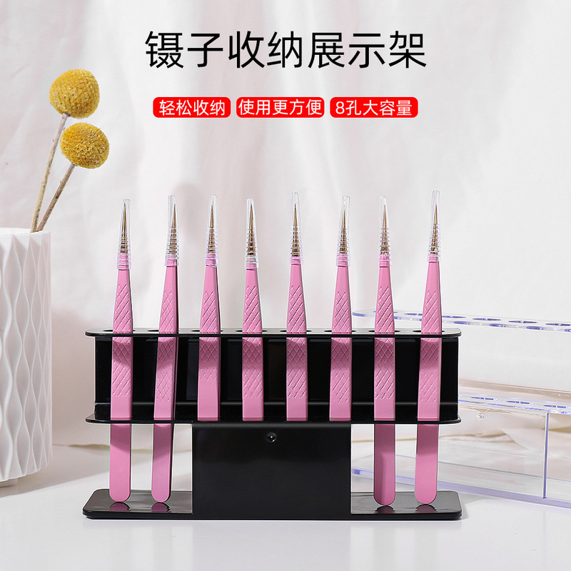 New manicure tweezers storage display stand neat storage beautiful and practical acrylic material manicure storage tools