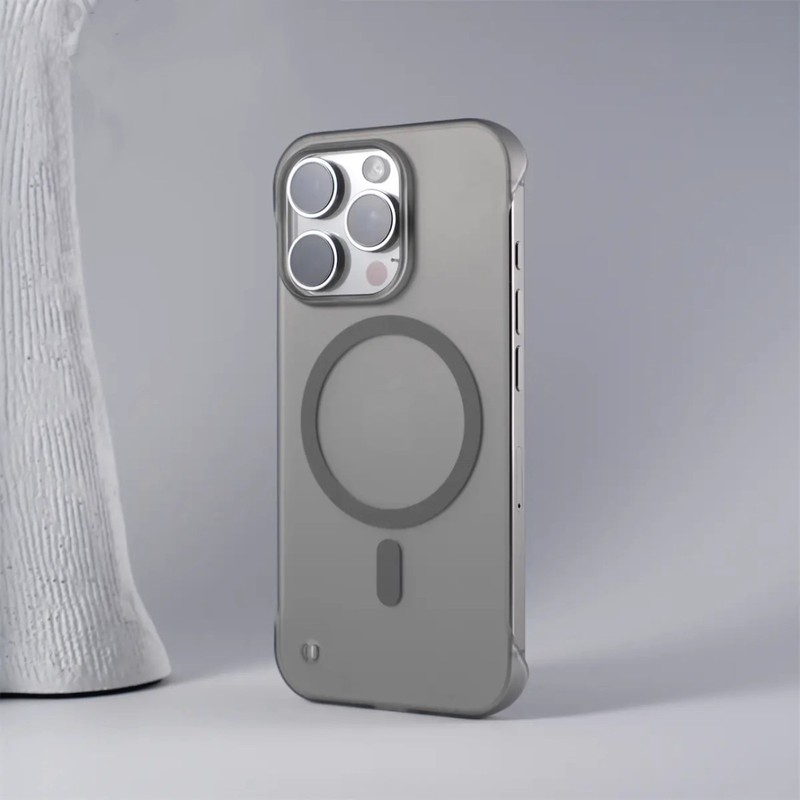 适用iPhone17手机壳无边框冰雾磁吸苹果16promax超薄磨砂防摔硬套|undefined