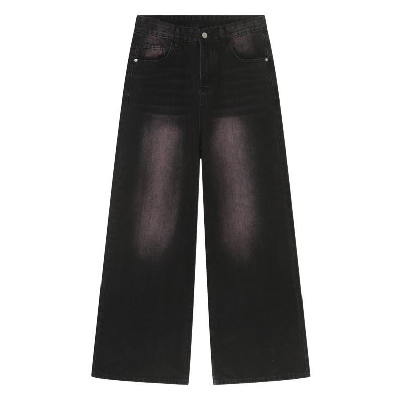 Mtlclothes ropa de Hombre | 2023 verano nuevo estilo coreano pierna ancha floja drapeado MOP retro jeans