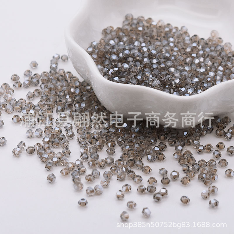 Champagne xanh nhạt xám / Hạt kim cương boutique 3mm (100 chiếc/gói)