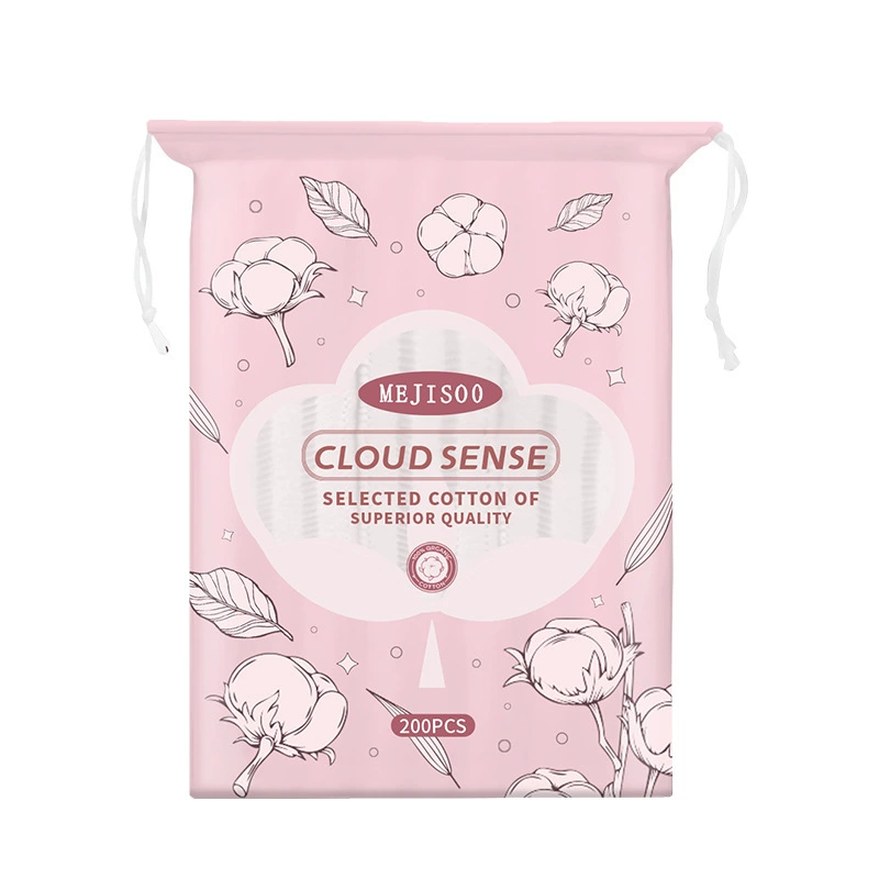 Внешняя торговля кросс-борт полное английское Cottonpad Удаление макияжа хлопковая розовая подушечка 200 штук/мешок