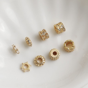 14K����ɫ�ʯ··ͨ��׸��� ��߅��܇݆��朴��� diy�Ʒ���