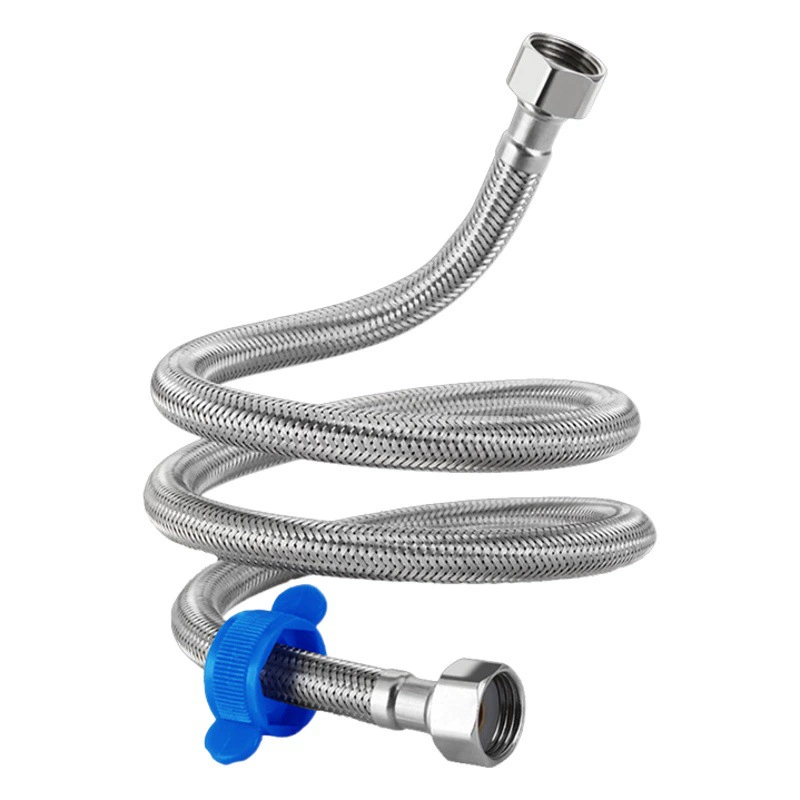 304 из нержавеющей стали тканый металлический шланг водопроводная труба высокого давления 4 точки оптовый водонагреватель Туалет Шланг для впуска горячей и холодной воды
