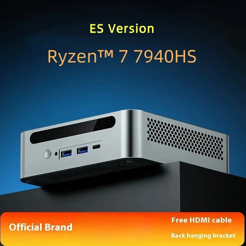 Кросс-бюджетный мини-хост R7 Ryzen 7840HS домашний 4K офисный дизайн LOL маленький настольный компьютер портативный ПК