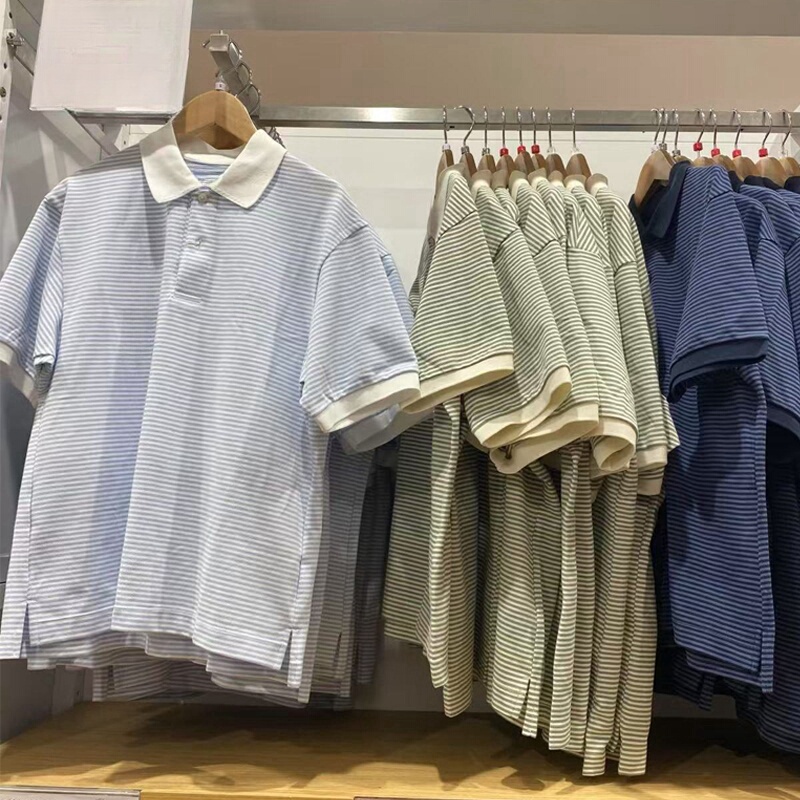 Uraz Men'S/Women's Quick-Drying Polo Shirt Short-Sleeved Stripesd T-Shirt Casual Top 25 Spring and Summer New Style E477678 Uraz Men'S/Women's Quick-Drying Polo Shirt Short-Sleeved Stripesd T-Shirt Casual Top 25 Spring and Summer New Style E477678