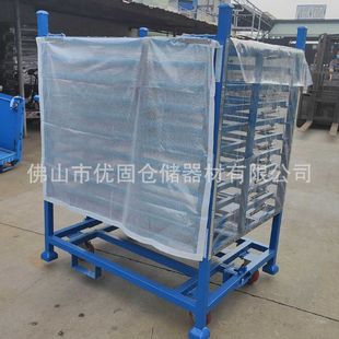 Car Shock absorber material rack turnover rack auto parts factory material rack auto parts logistics trolley station equipment