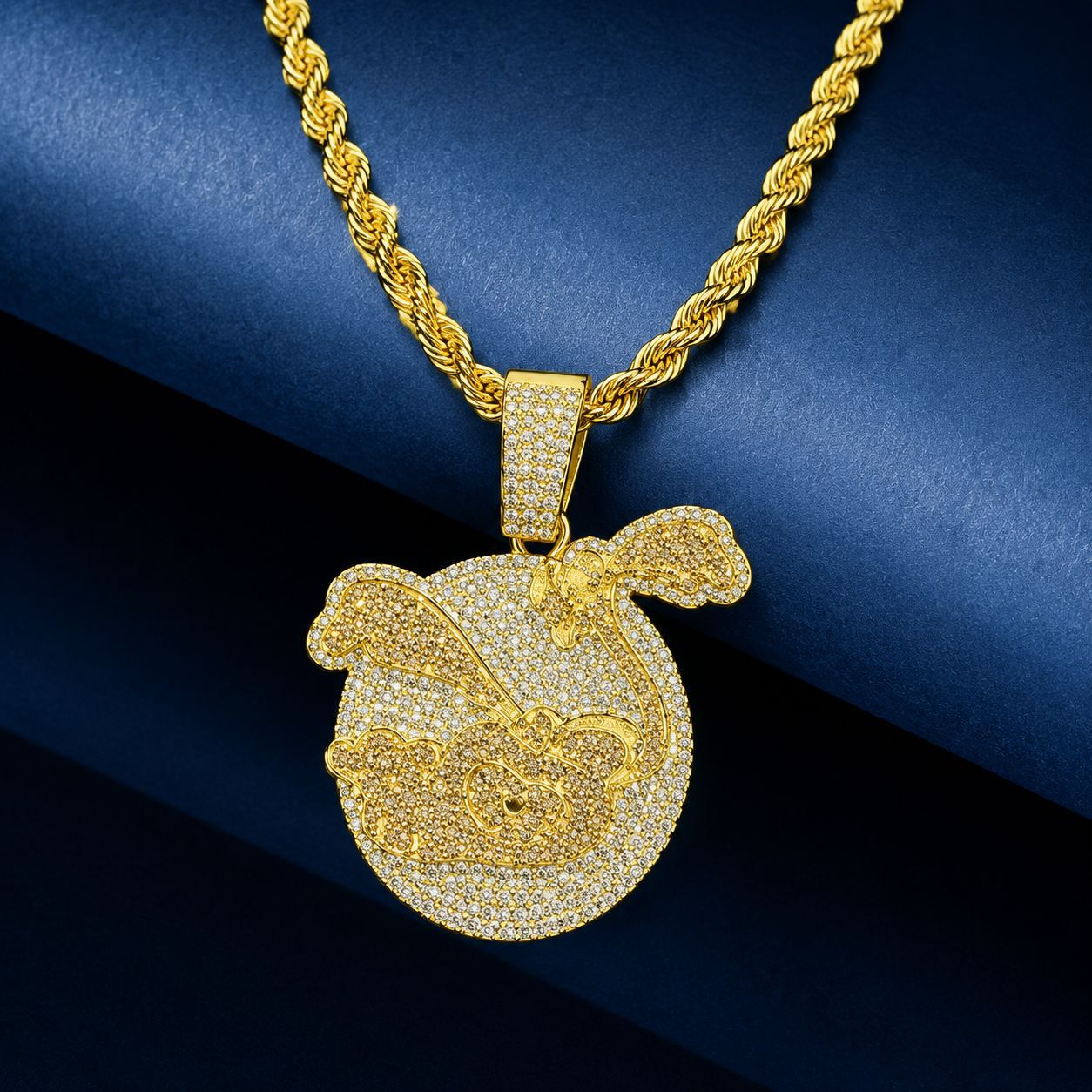 Europa y América Hip Hop Cool Colgante Flamenco Colgante Cuba Personalidad Hombres Joyas de Collar Calle Mayorista