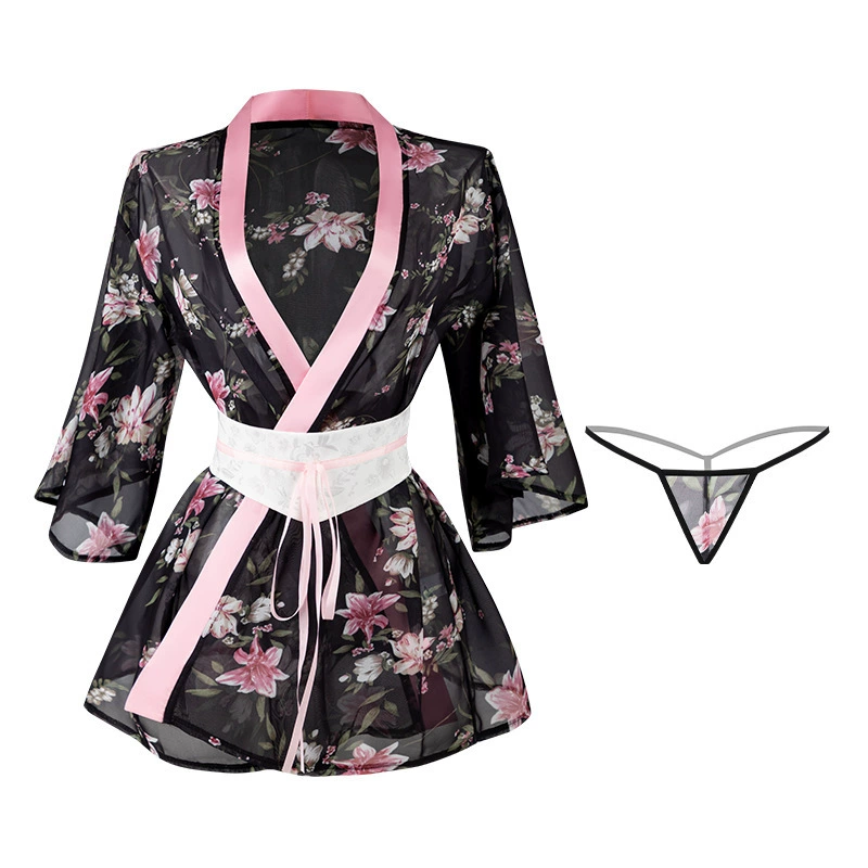 曼烟 Sexy underwear, Japanese kimono, bathrobe, cheongsam, uniform, V-neckline