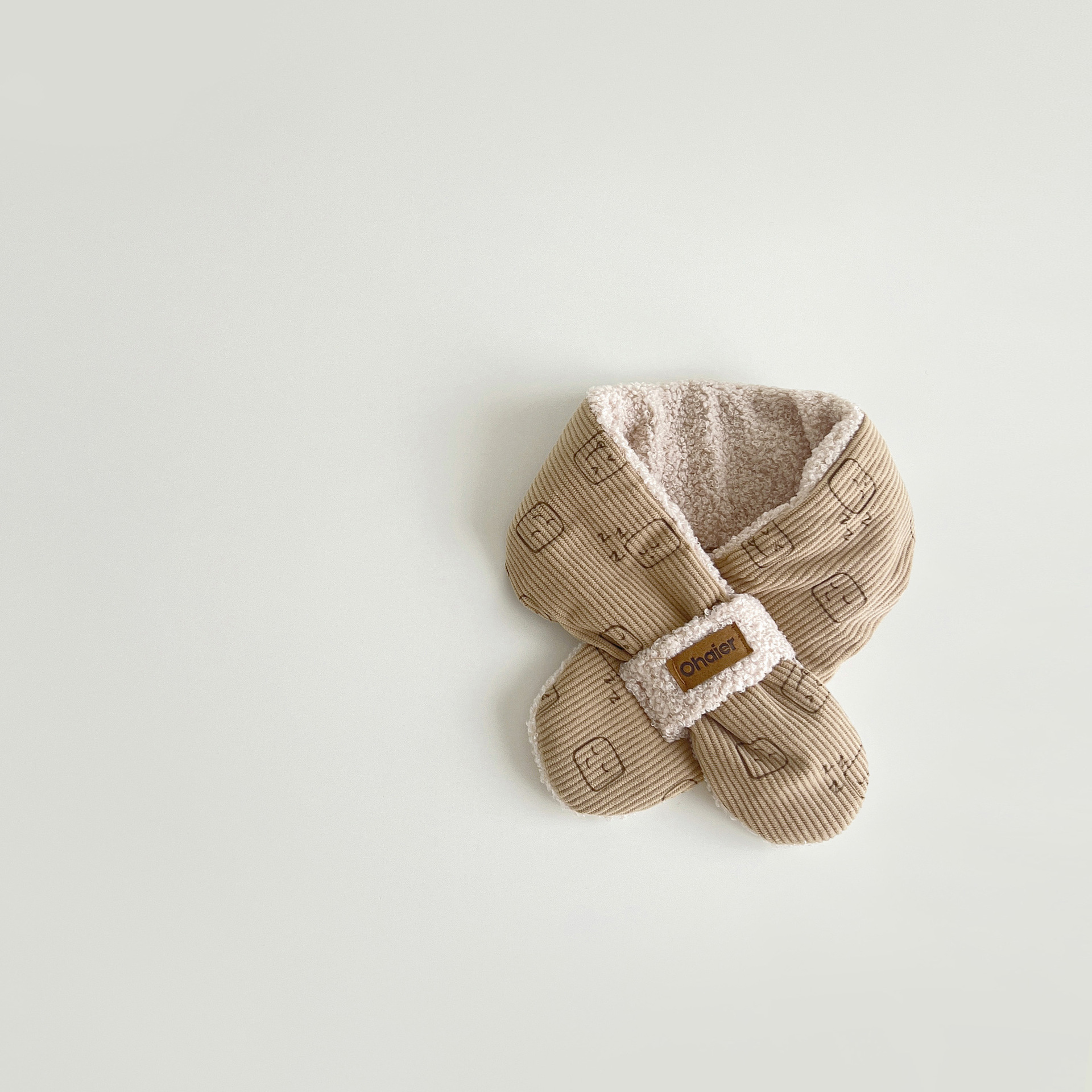 Children's scarf Winter Instagram fashion cartoon cute thick warm baby bib_voghion.com