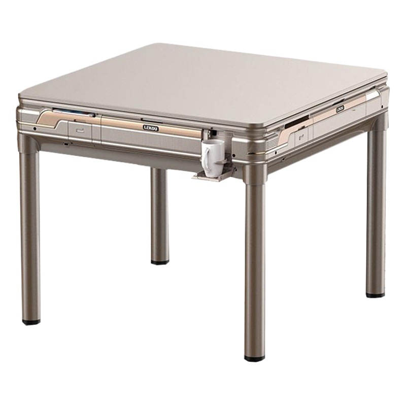 Full-automatic mahjong machine folding rotor roller coaster dining table dual-purpose electric table silent four-mouth mahjong table