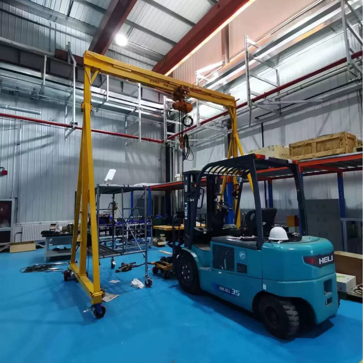 移动龙门架3吨电动龙门起重吊架小型家用起重机升降式电动升降