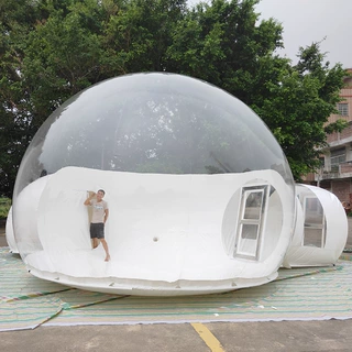 厂家定制充气泡泡屋 户外露营星空透明帐篷 露天家用旅游PVC帐篷