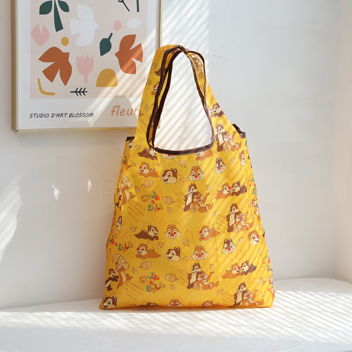 Dibujos animados lindo coolomi gran capacidad bolsa de protección del medio ambiente portátil plegable supermercado bolsa de compras bolsa de tela ligera bolsa de hombro