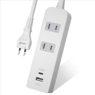 日规插座PSE插排排插USB-PD快充旋转头双孔位防尘防雷灯插线板