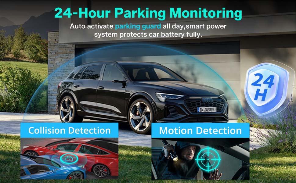 4G Remote Monitoring Quad-Camera 3inch Dash Cam with ADAS Blind Spot Warning and Fatigue Driving Sentry Mode