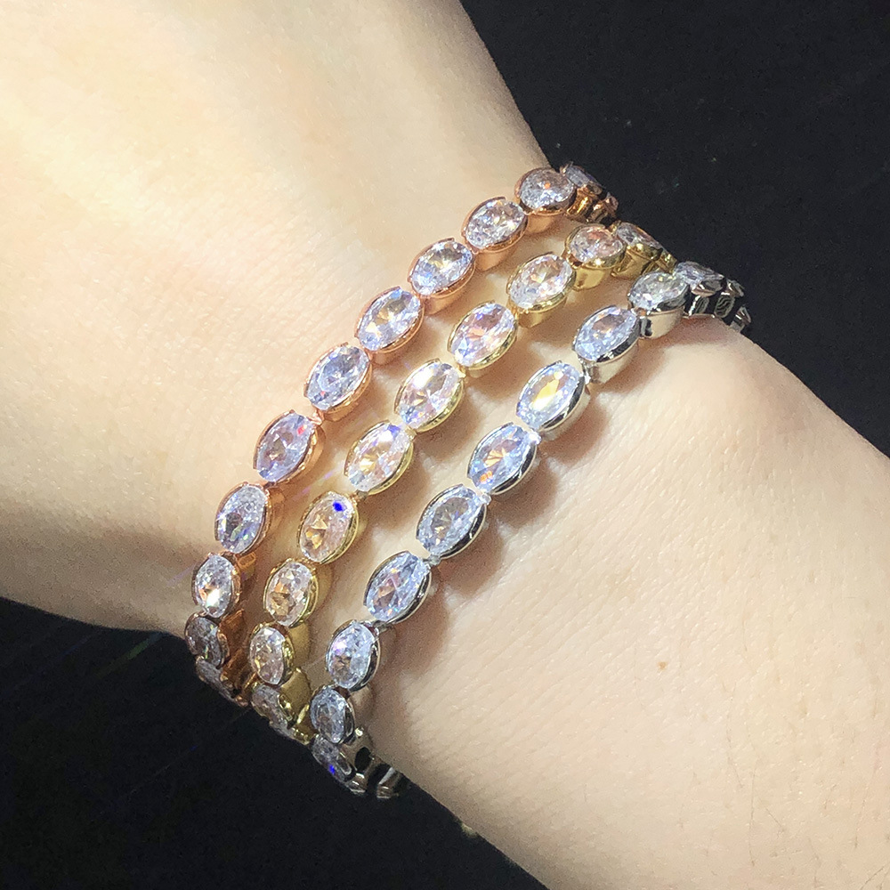 10g Weight Zircon Inlay Material Bracelets, Tennis Bracelet Classification 1 Piece Quantity Daily Occasion Copper Material Eye Pattern Women'S Gender Inlay Design Fashion Style Eye Copper Fashion Bracelets Tennis Bracelet 15