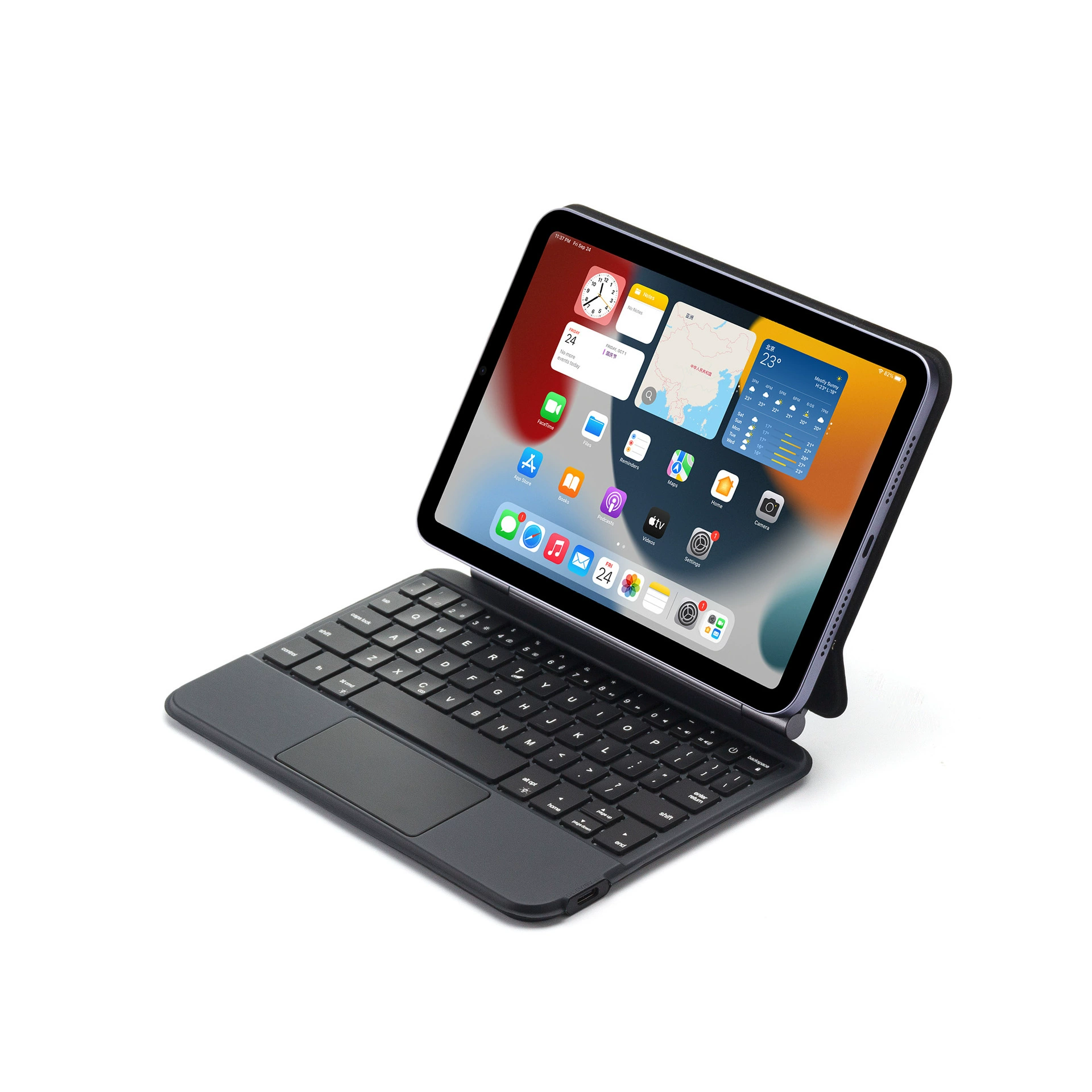 Совместимая крышка защиты с магнитной подкладкой и подсветкой для ipadmini7 / mini6 тач-подвеска 2024 2024